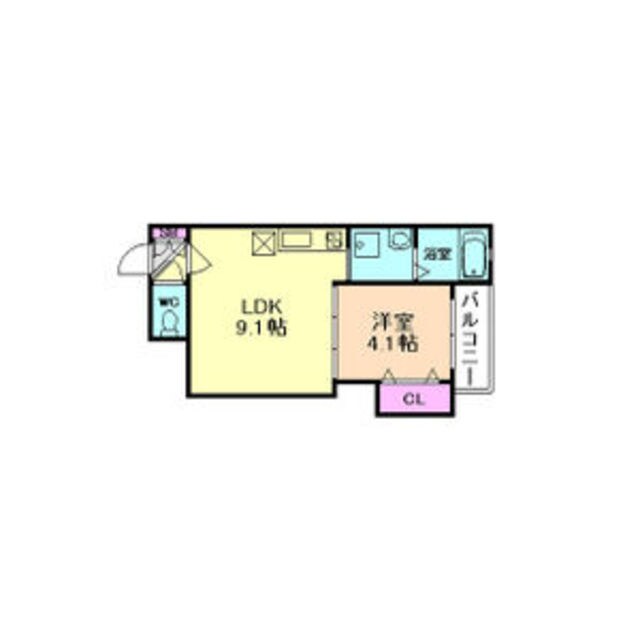 野江内代駅 徒歩13分 2階の物件間取画像