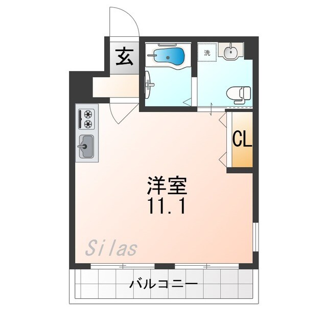 門真南駅 徒歩1分 7階の物件間取画像