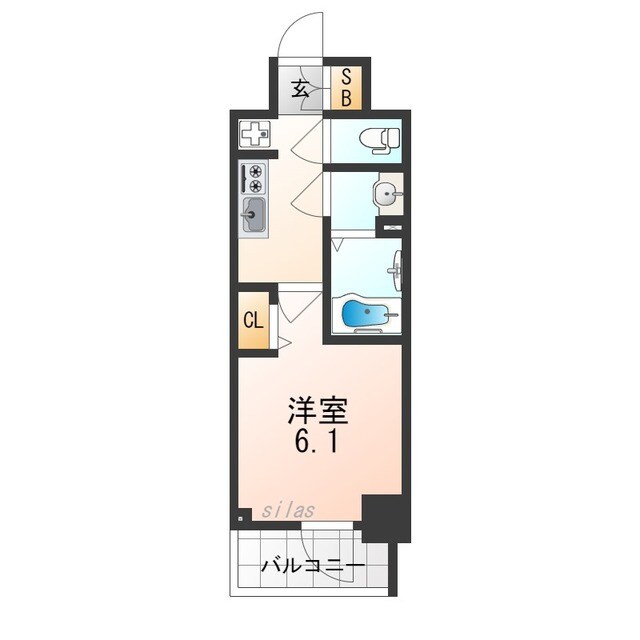 今里駅 徒歩11分 5階の物件間取画像