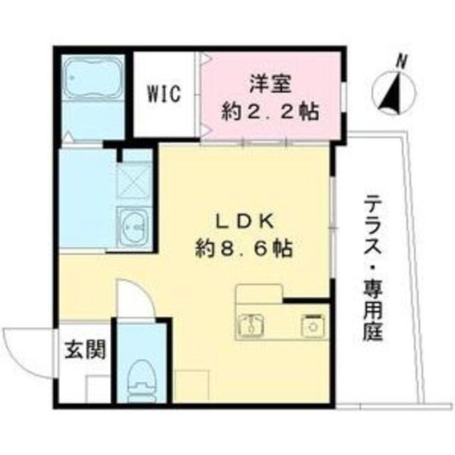 香里園駅 徒歩4分 1階の物件間取画像