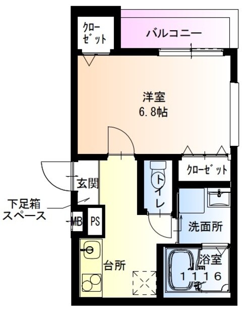 井高野駅 徒歩2分 3階の物件間取画像