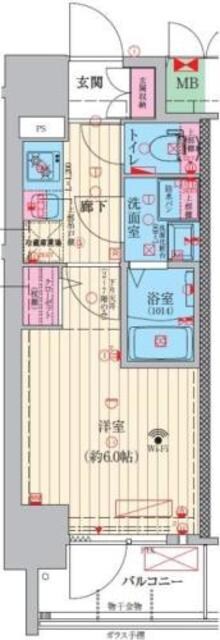 ファーストフィオーレ京橋ノワールの物件間取画像