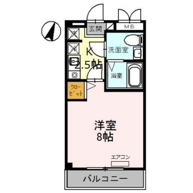 寝屋川市駅 徒歩6分 3階の物件間取画像