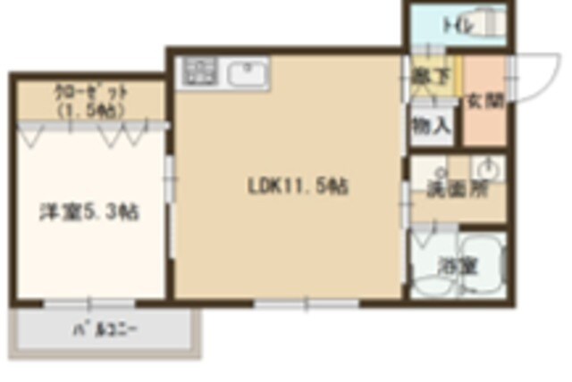 寝屋川市駅 徒歩21分 2階の物件間取画像