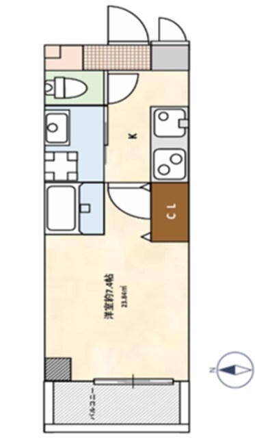 野江内代駅 徒歩11分 5階の物件間取画像