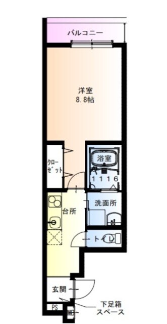 徳庵駅 徒歩6分 2階の物件間取画像