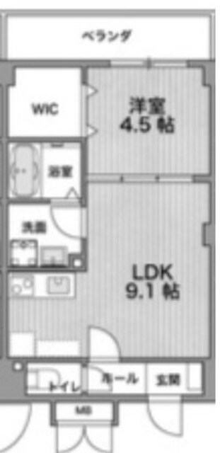 アルカンシェルコート緑橋の物件間取画像