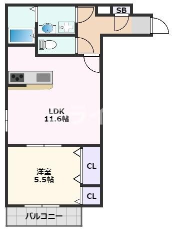 アークハイム吹田山手の物件間取画像