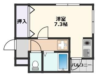 千里丘コーポの物件間取画像