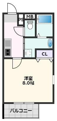 フジパレス阪急吹田駅南Ⅱ番館の物件間取画像