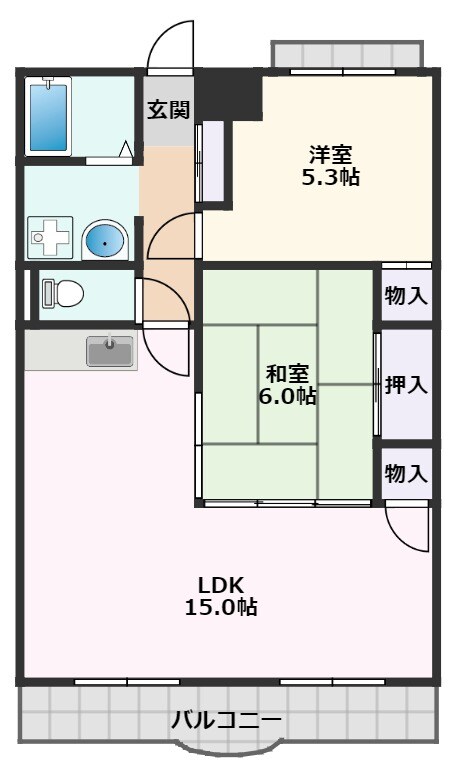 レジデンス五月ヶ丘の物件間取画像