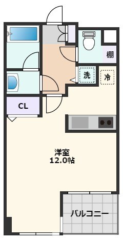 クレアールの物件間取画像