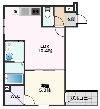 フジパレス岸部中の物件間取画像