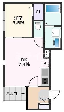 エルクレスト吹田の物件間取画像