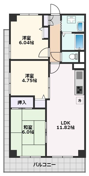 ベルヴュー南が丘の物件間取画像