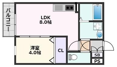 La-Crea上新庄の物件間取画像