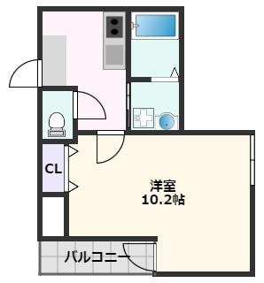 豊津駅 徒歩8分 1階の物件間取画像