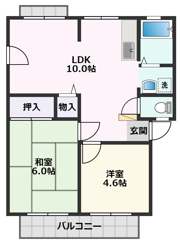 サンシティミシマの物件間取画像