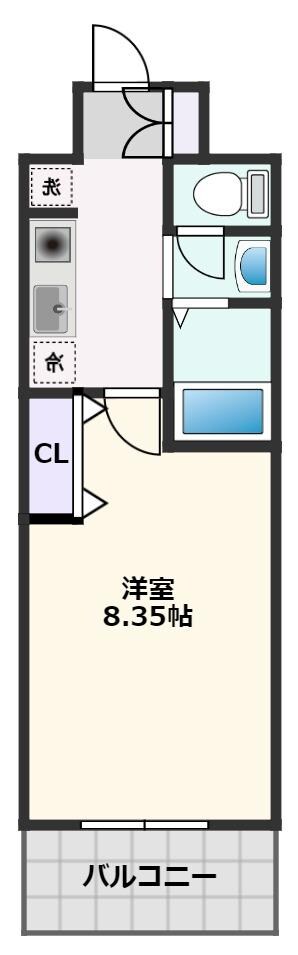 モノロカーレ江坂の物件間取画像