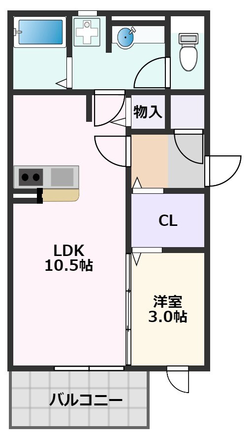 FLARE・正雀の物件間取画像