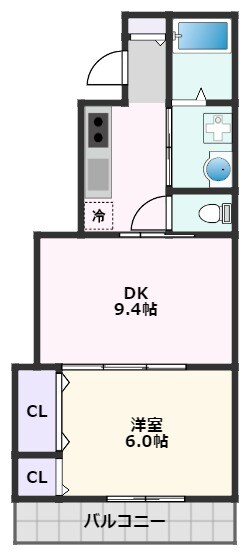 セレニティ東正雀アルファの物件間取画像
