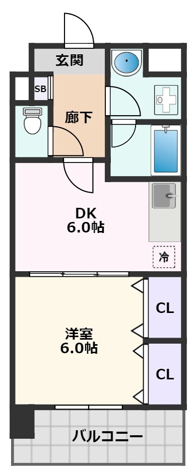 フロンティア中川の物件間取画像