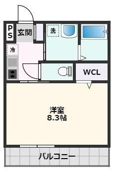 リアコート関大前WESTの物件間取画像