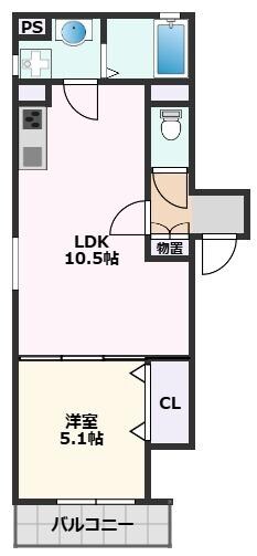 ラモーナ一津屋Ⅰの物件間取画像