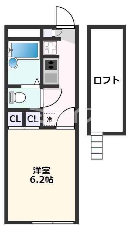 レオパレス片山の物件間取画像