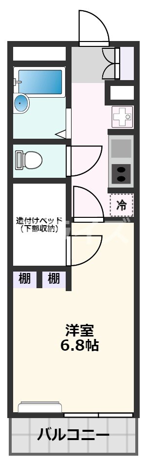 レオパレス南高浜の物件間取画像