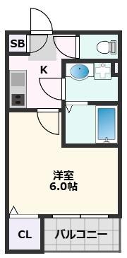 Emia千里丘の物件間取画像