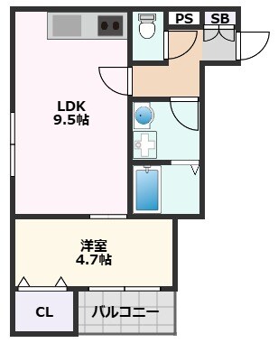 HARU吹田FRONTの物件間取画像