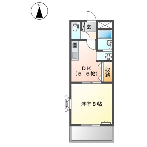 姫路駅 バス8分  上野田下車：停歩10分 3階の物件間取画像