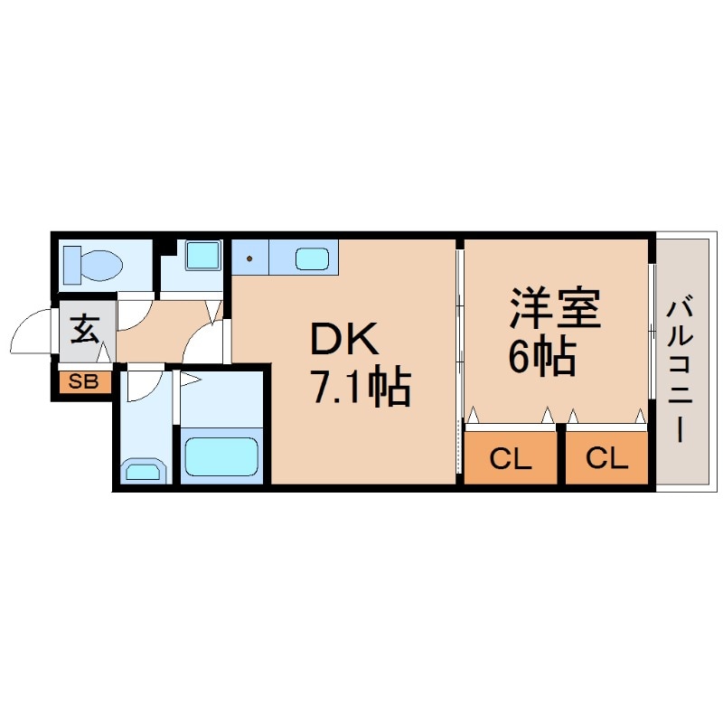 夙川駅 徒歩12分 3階の物件間取画像