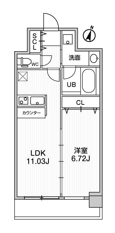 桜ノ宮駅 徒歩8分 8階の物件間取画像