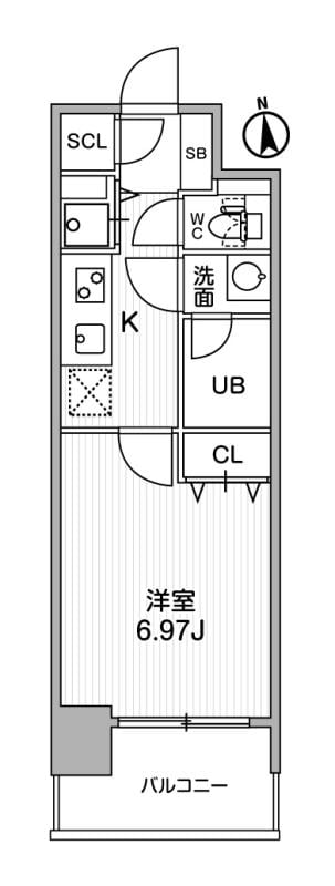 放出駅 徒歩3分 2階の物件間取画像