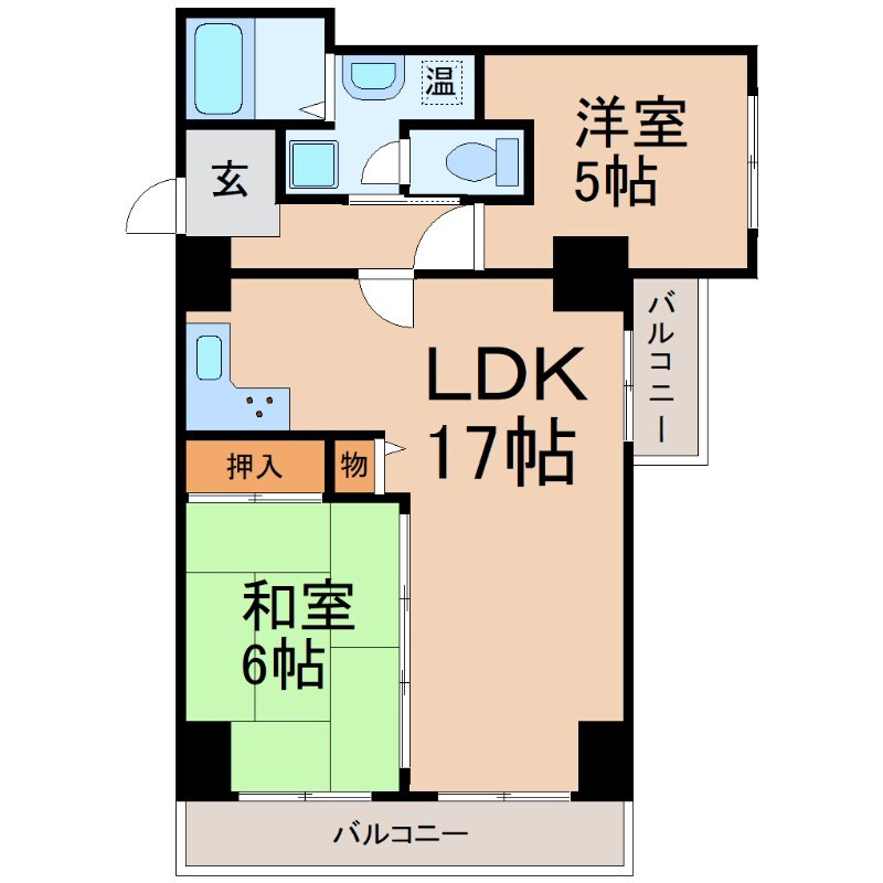 姫島駅 徒歩10分 4階の物件間取画像