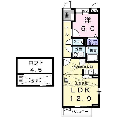 エクセレントⅡ－ＫＤの物件間取画像