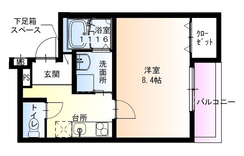 杭瀬駅 徒歩8分 2階の物件間取画像