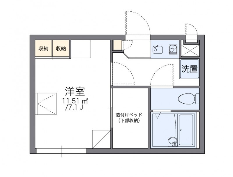 逆瀬川駅 徒歩6分 2階の物件間取画像