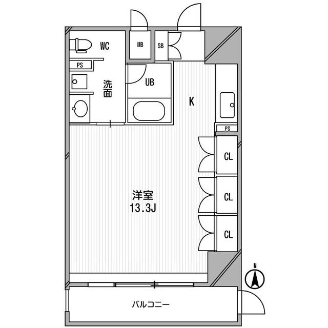 西長堀駅 徒歩3分 9階の物件間取画像