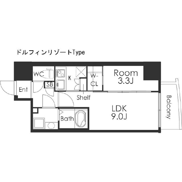 本町駅 徒歩8分 11階の物件間取画像