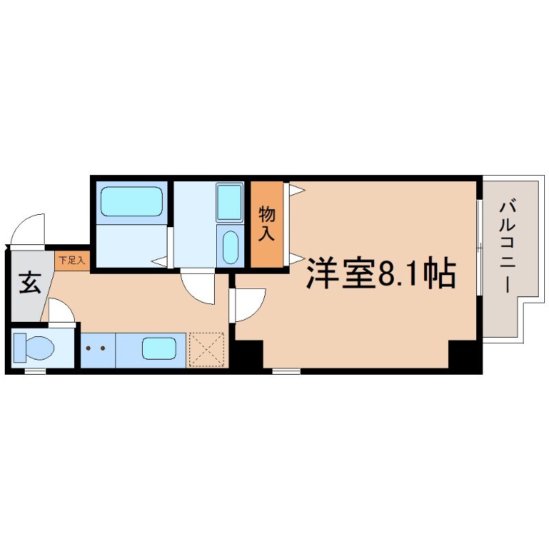 西宮駅 徒歩3分 8階の物件間取画像