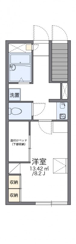 社町駅 バス8分  県総合庁舎前下車：停歩4分 1階の物件間取画像