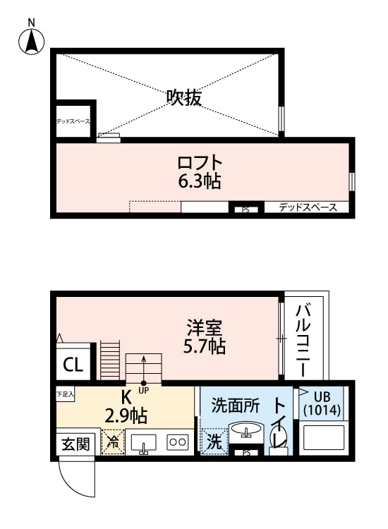 Ｓｋｙ　Ｇｒａｃｅ花園の物件間取画像