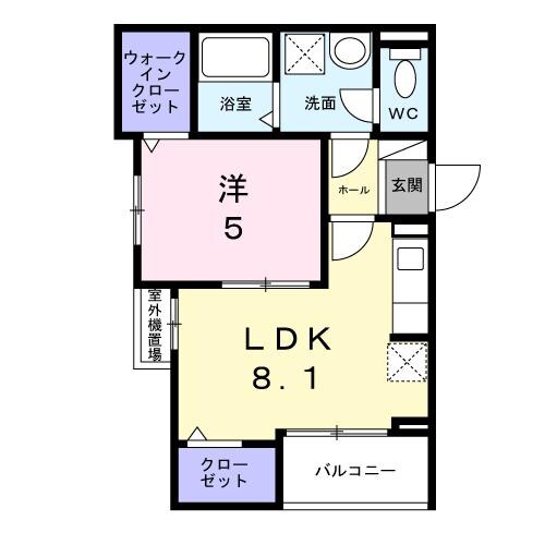 コネホ１３６の物件間取画像