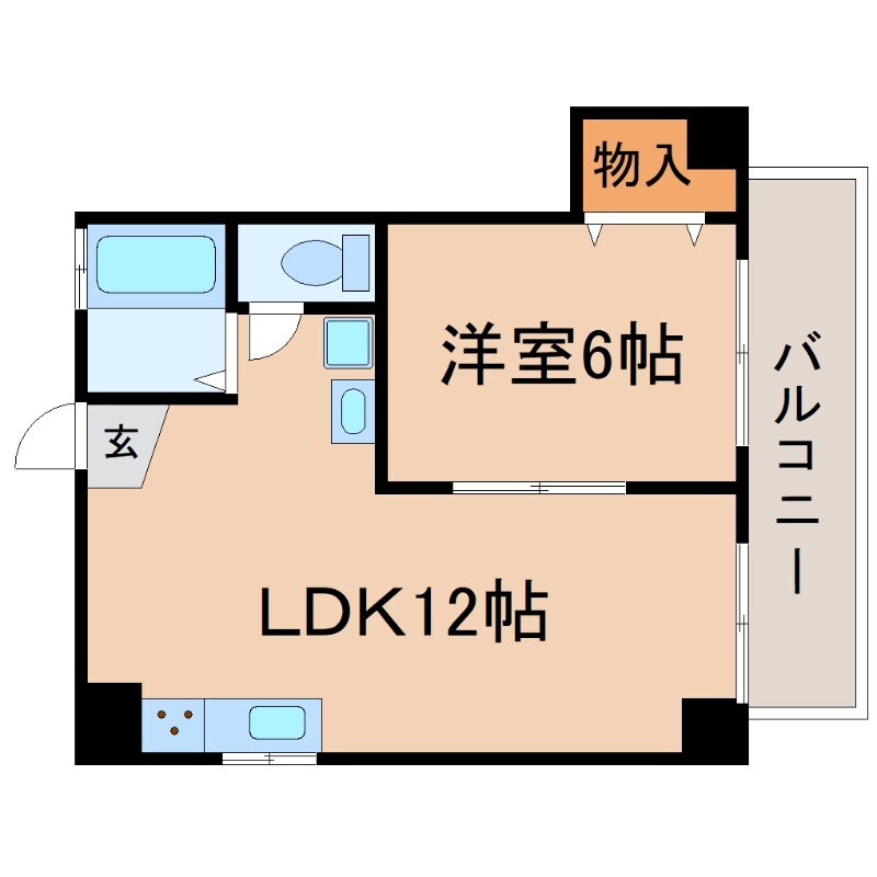 市隆ハイツ立花の物件間取画像