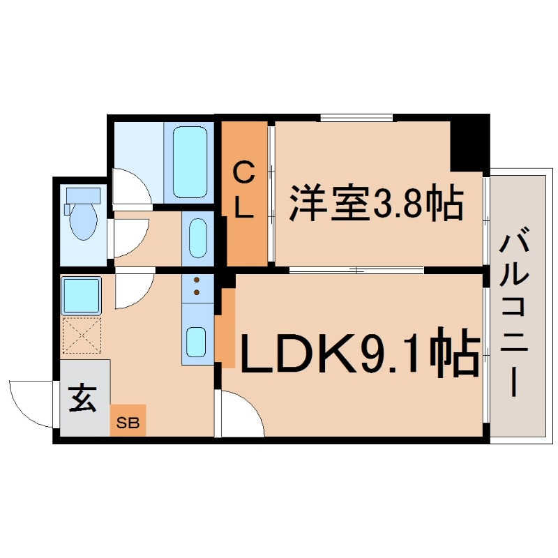 塚本駅 徒歩3分 5階の物件間取画像