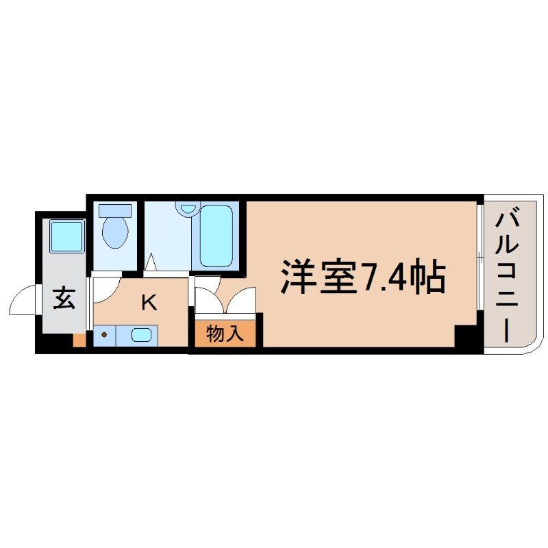 ジュネス立花の物件間取画像