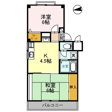 園田駅 徒歩10分 2階の物件間取画像